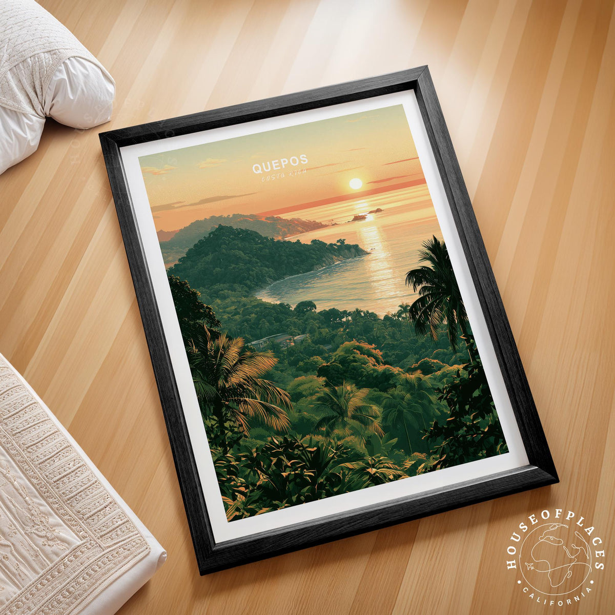 Quepos travel poster – view 2