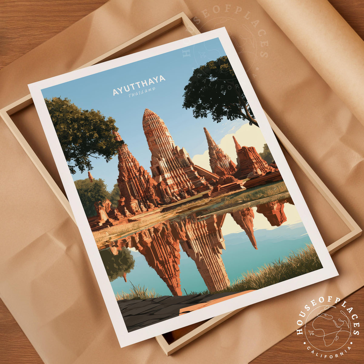 Ayutthaya travel poster – view 4