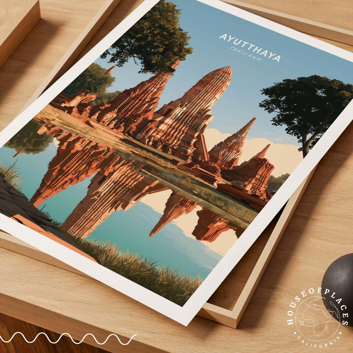 Ayutthaya travel poster – view 7