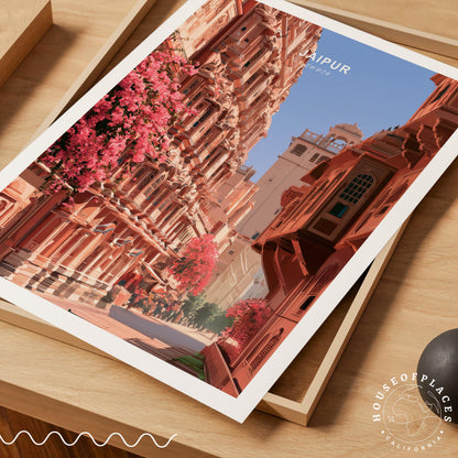 Jaipur Rajasthan travel poster – view 7
