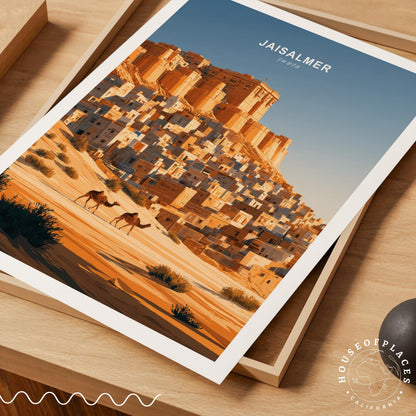 Jaisalmer Rajasthan travel poster – view 7