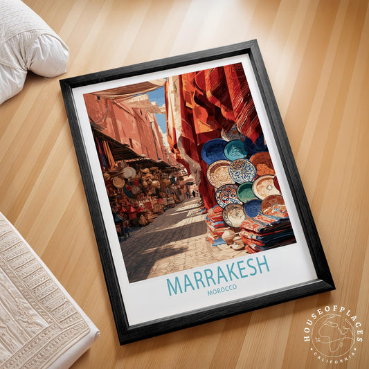 Marrakesh travel poster – view 2