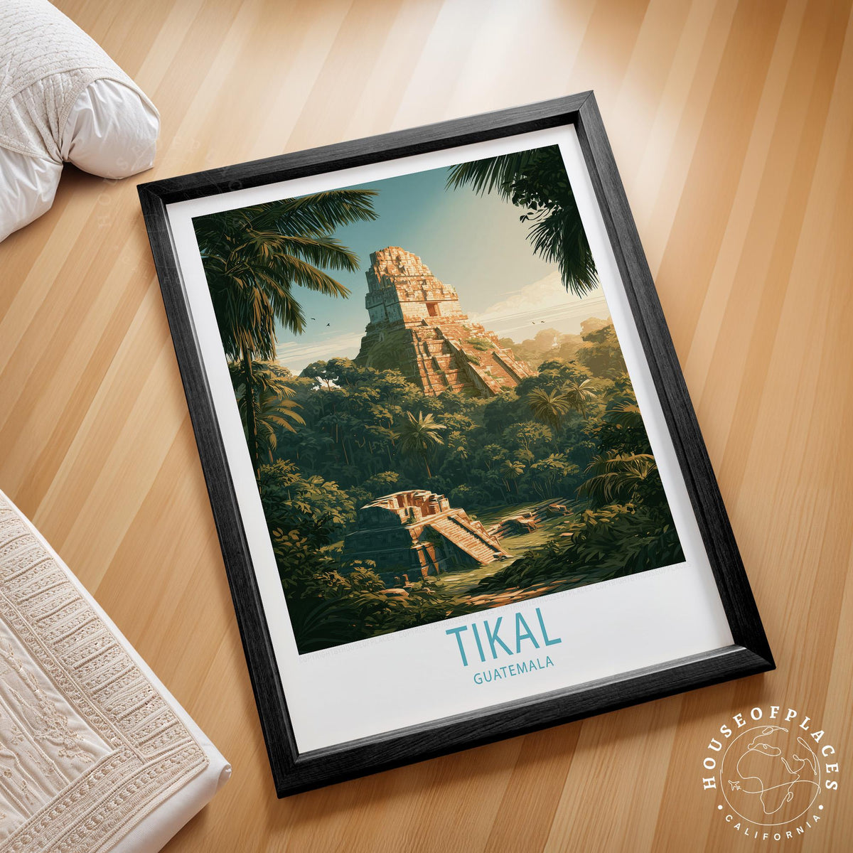 Tikal travel poster – view 2