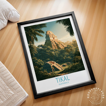 Tikal travel poster – view 2