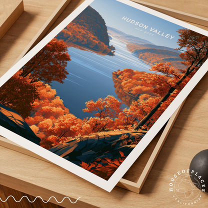 Hudson Valley travel poster – view 7
