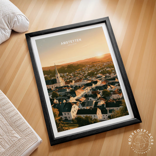 Amstetten travel poster – view 2