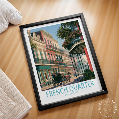 French Quarter New Orleans travel poster – view 2