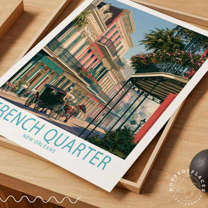 French Quarter New Orleans travel poster – view 7