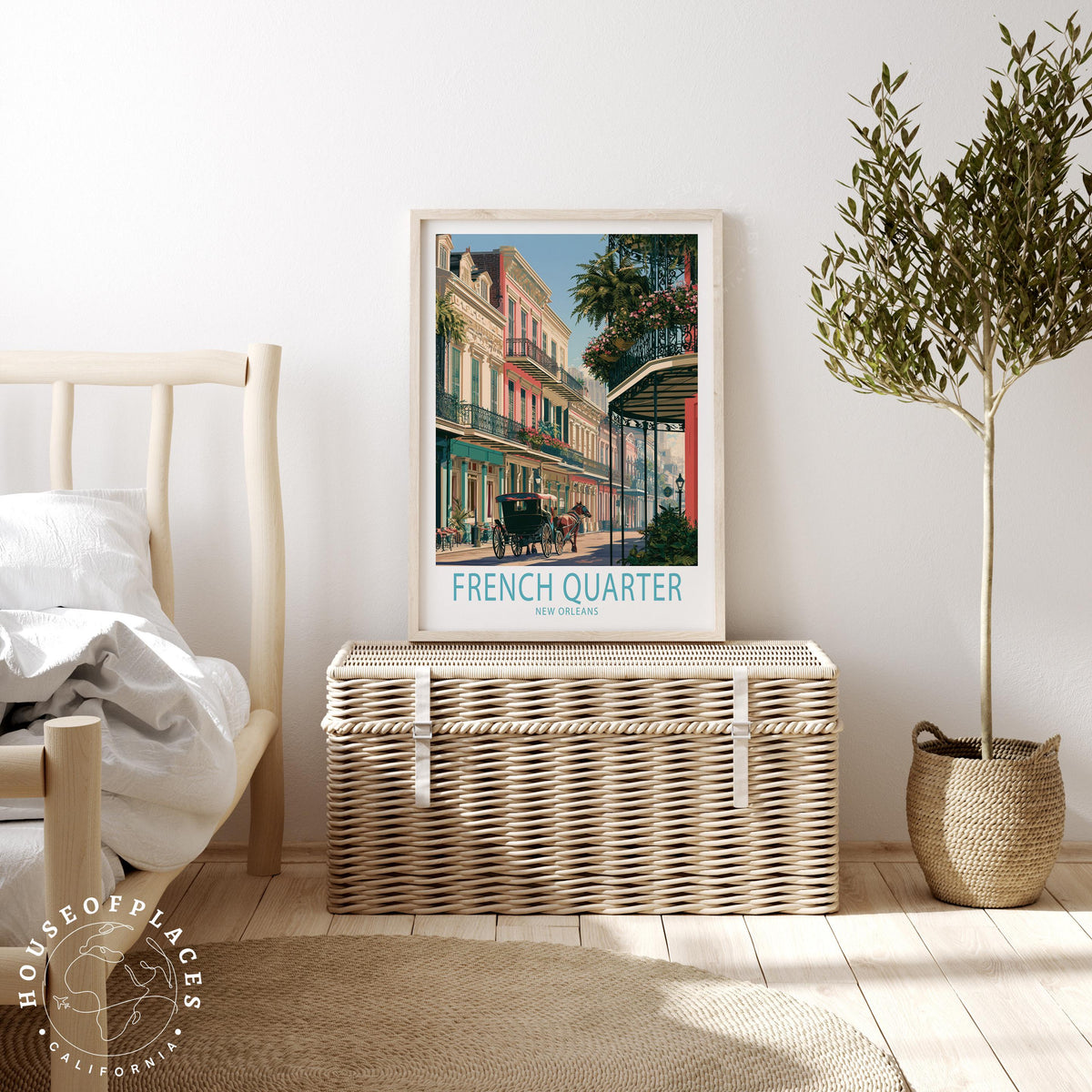 French Quarter New Orleans travel poster – view 3