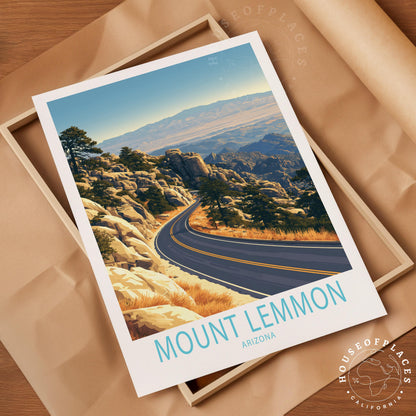 Mount Lemmon travel poster – view 4