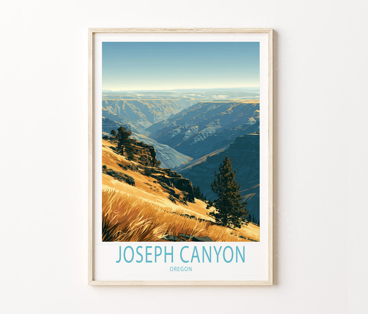 Joseph Canyon Travel Poster – Oregon Wall Art Print