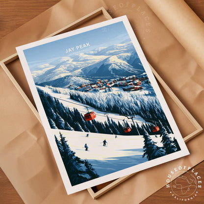 Jay Peak travel poster – view 4