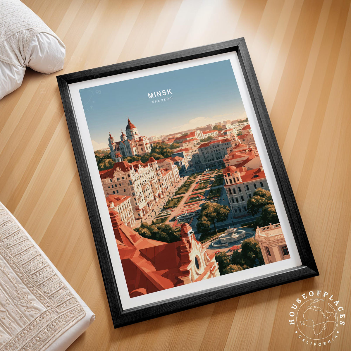 Minsk Belarus travel poster – view 2
