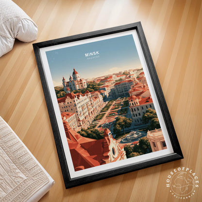 Minsk Belarus travel poster – view 2
