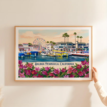 Balboa Peninsula travel poster – view 2