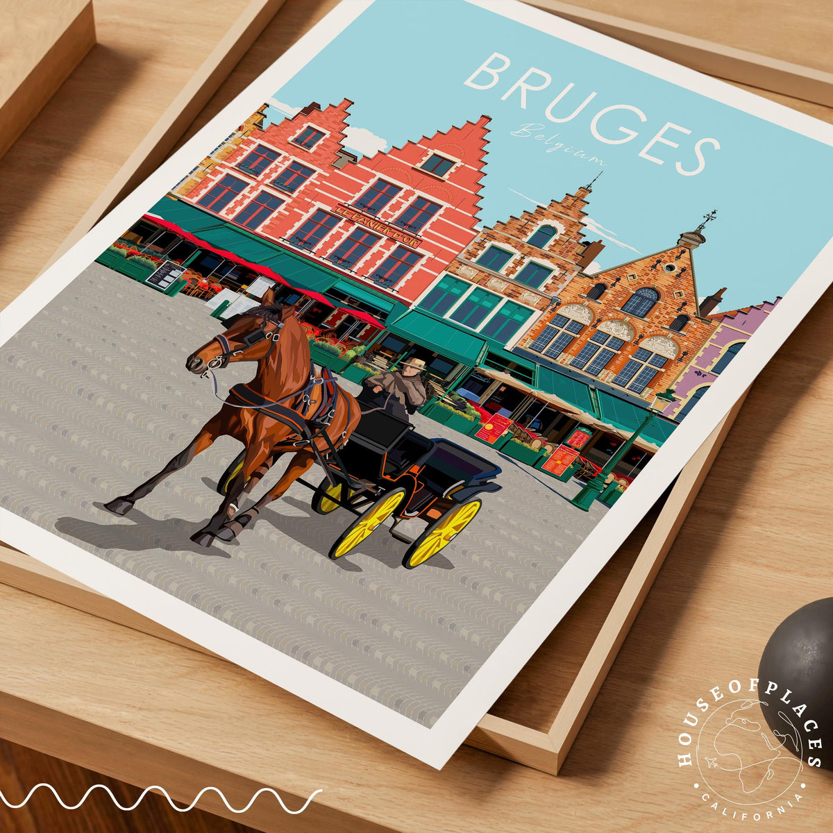 Bruges travel poster – view 7