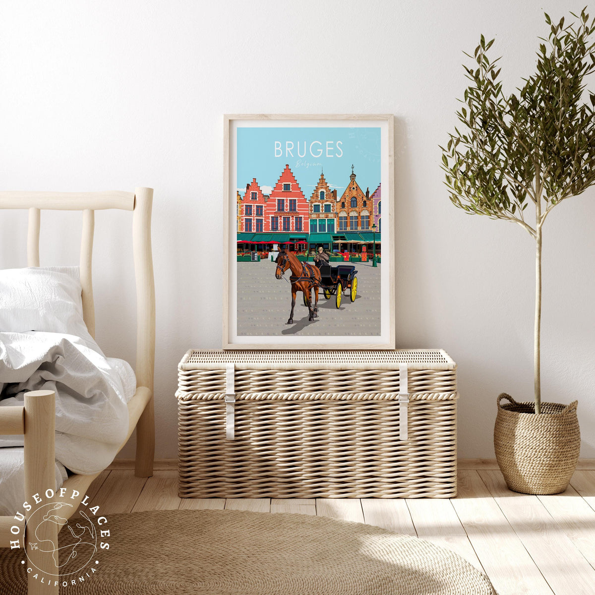 Bruges travel poster – view 3