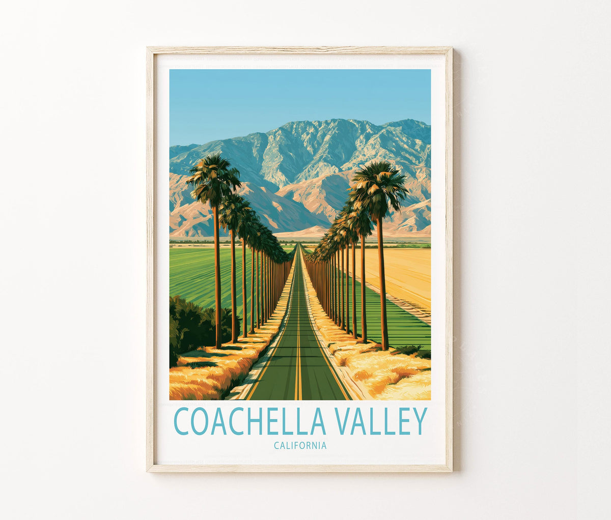 Coachella Valley Travel Poster – California Wall Art Print