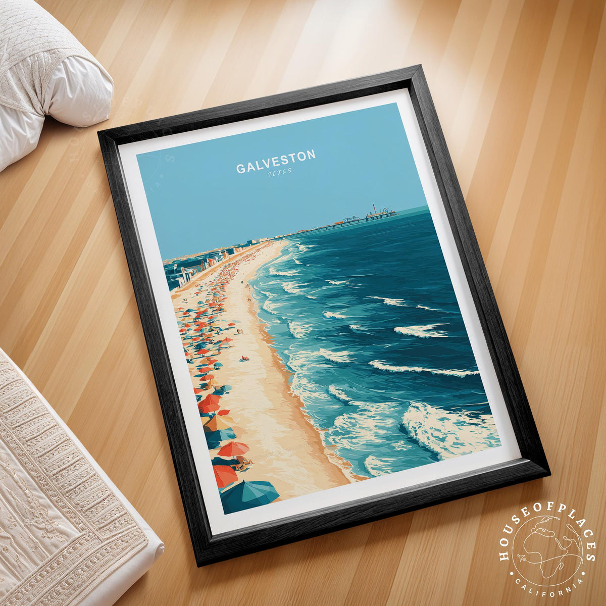 Galveston travel poster – view 2