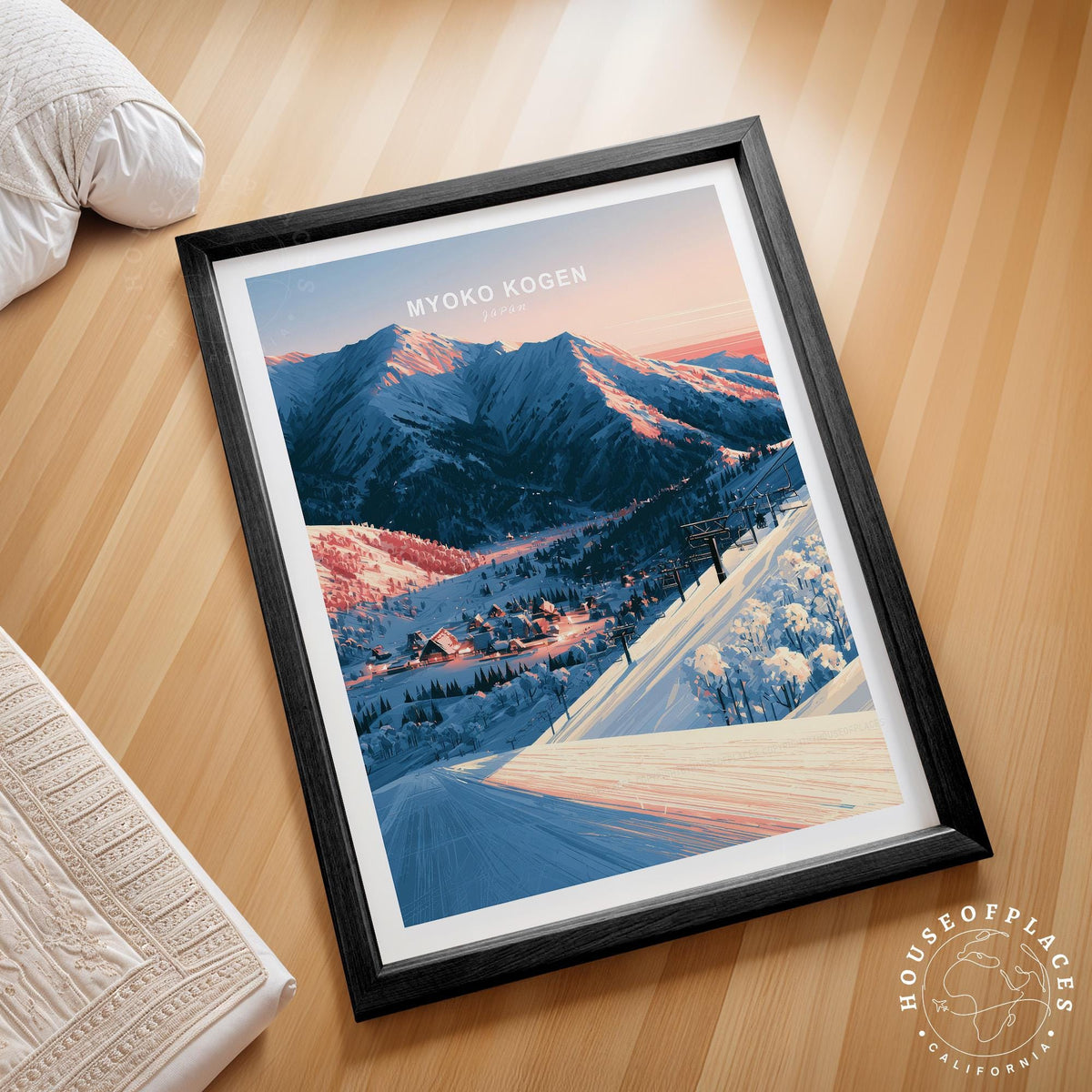 Myoko Kogen travel poster – view 2