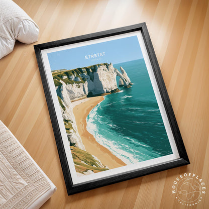 Étretat travel poster – view 2