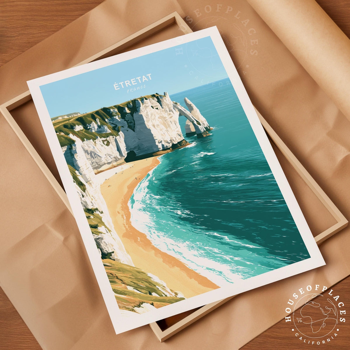 Étretat travel poster – view 4
