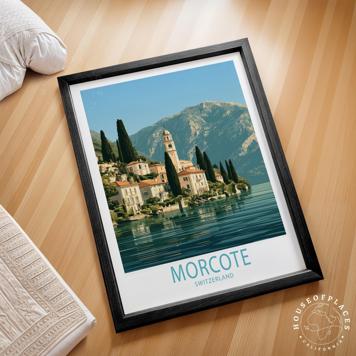 Morcote travel poster – view 2