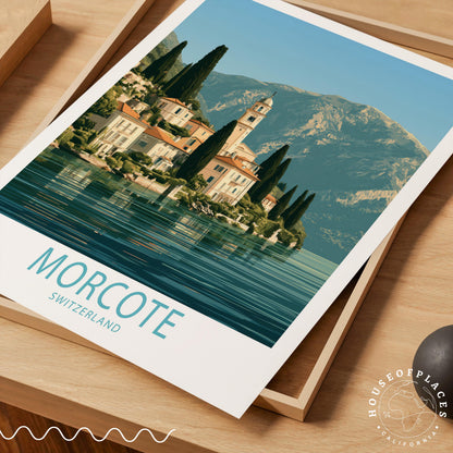Morcote travel poster – view 7