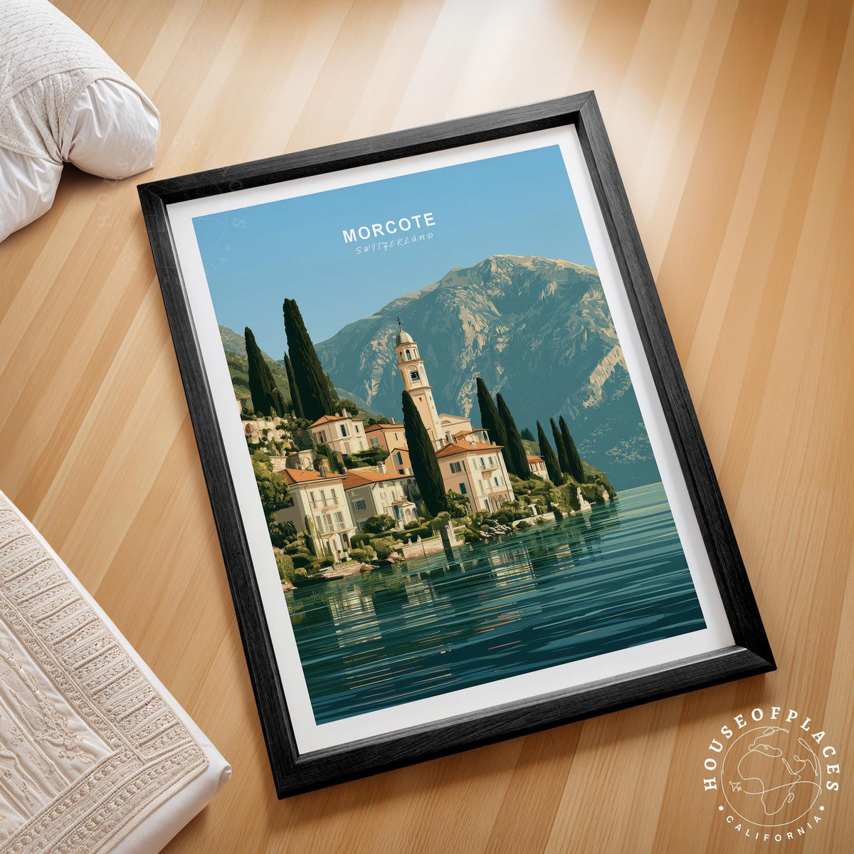 Morcote travel poster – view 2