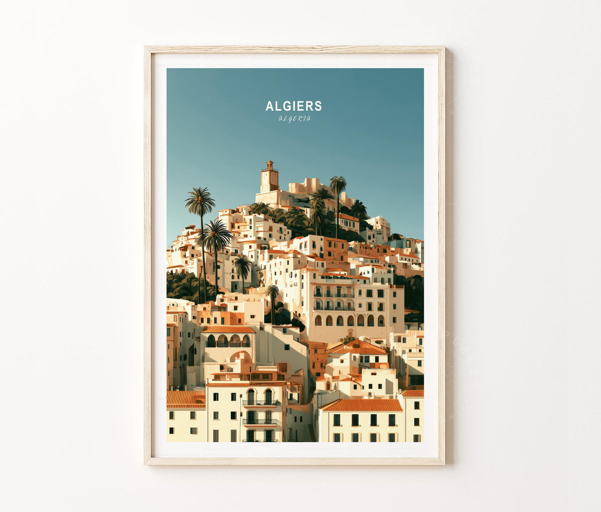 Algiers Travel Poster – Algeria Wall Art Print