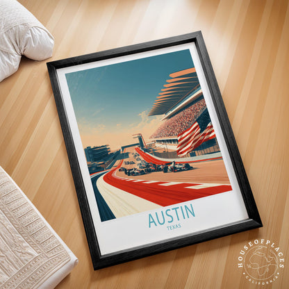 Austin Texas Grand Prix travel poster – view 2