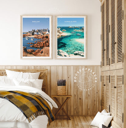 Barfleur Normandy travel poster – view 9