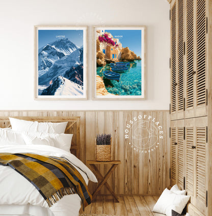 Lhotse Tibet travel poster – view 9