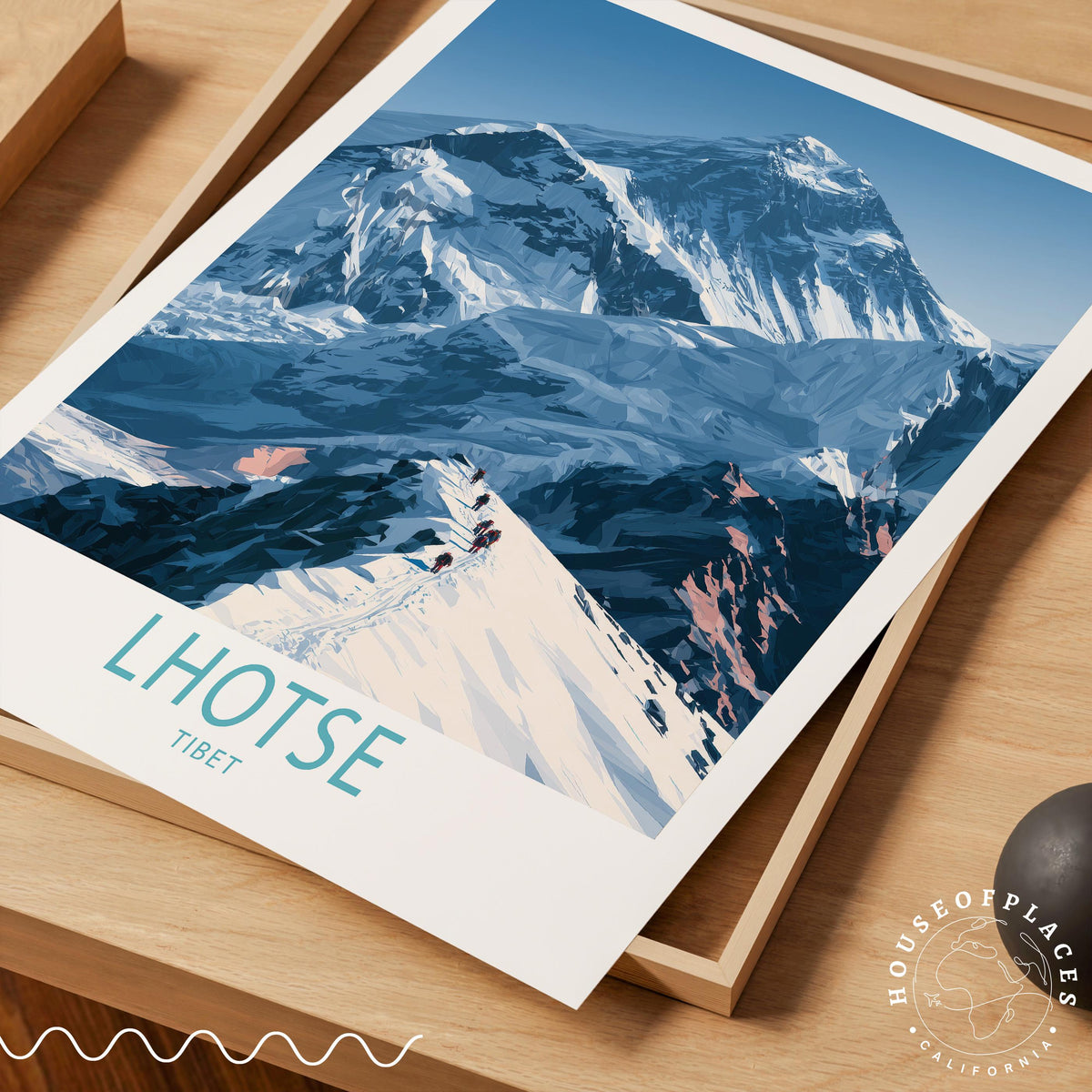 Lhotse Tibet travel poster – view 7