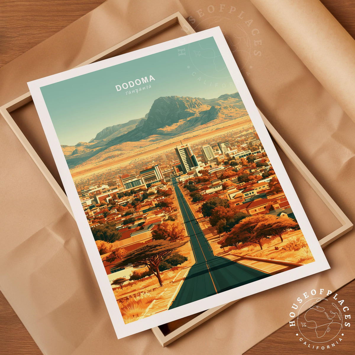 Tanzania Capital City travel poster – view 4