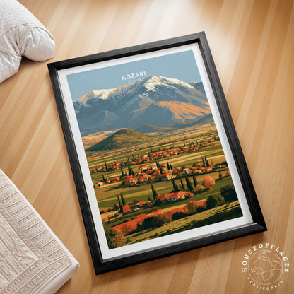 Kozani travel poster – view 2