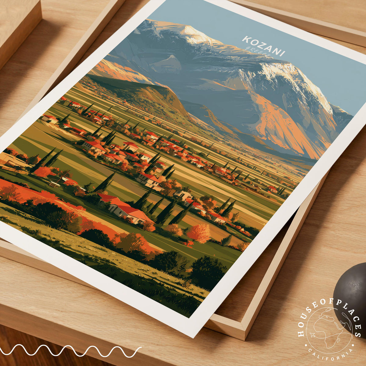 Kozani travel poster – view 7