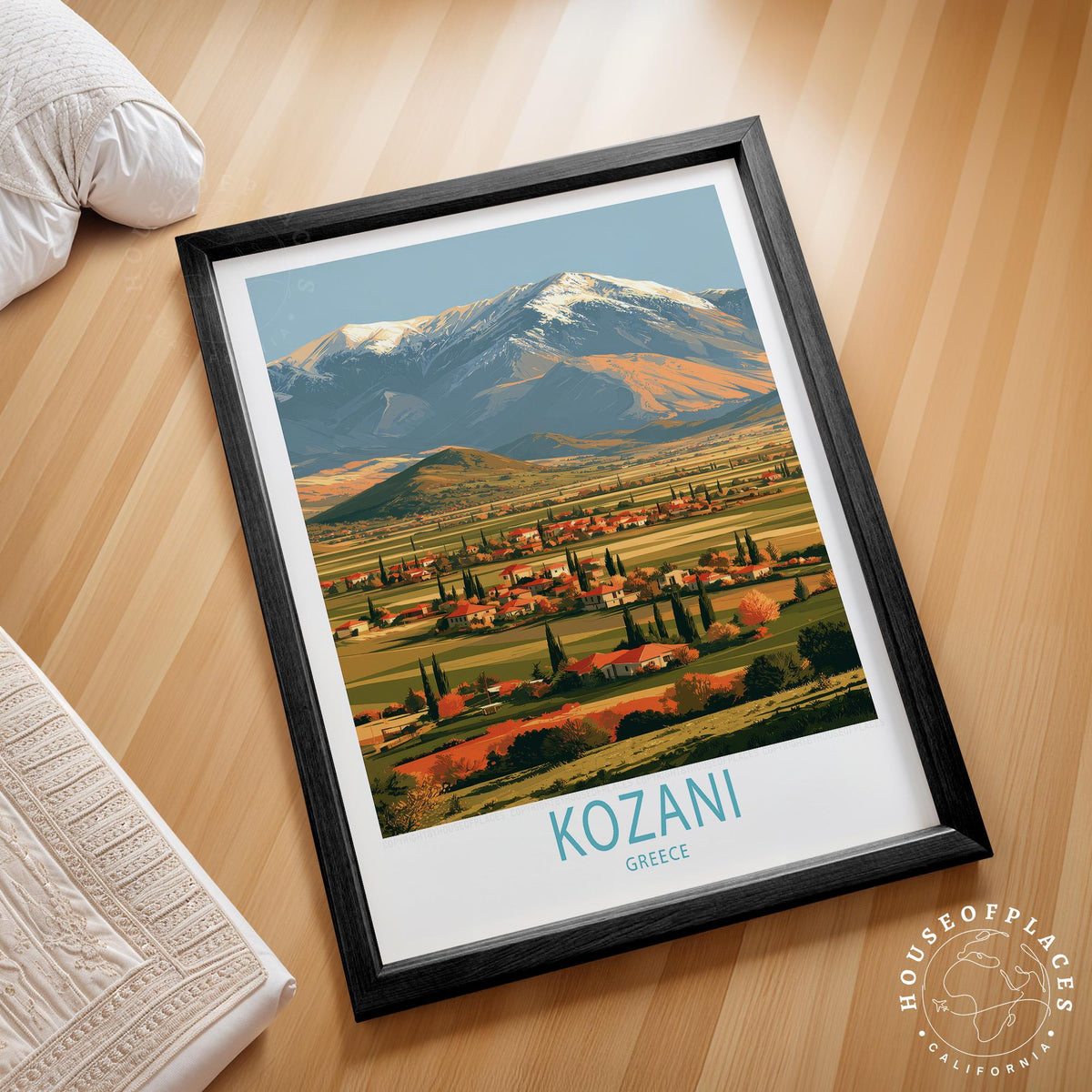 Kozani Countryside travel poster – view 2