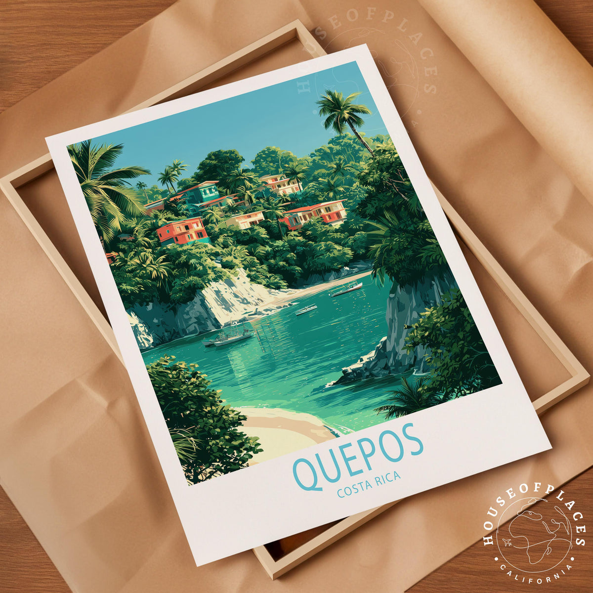 Quepos travel poster – view 4