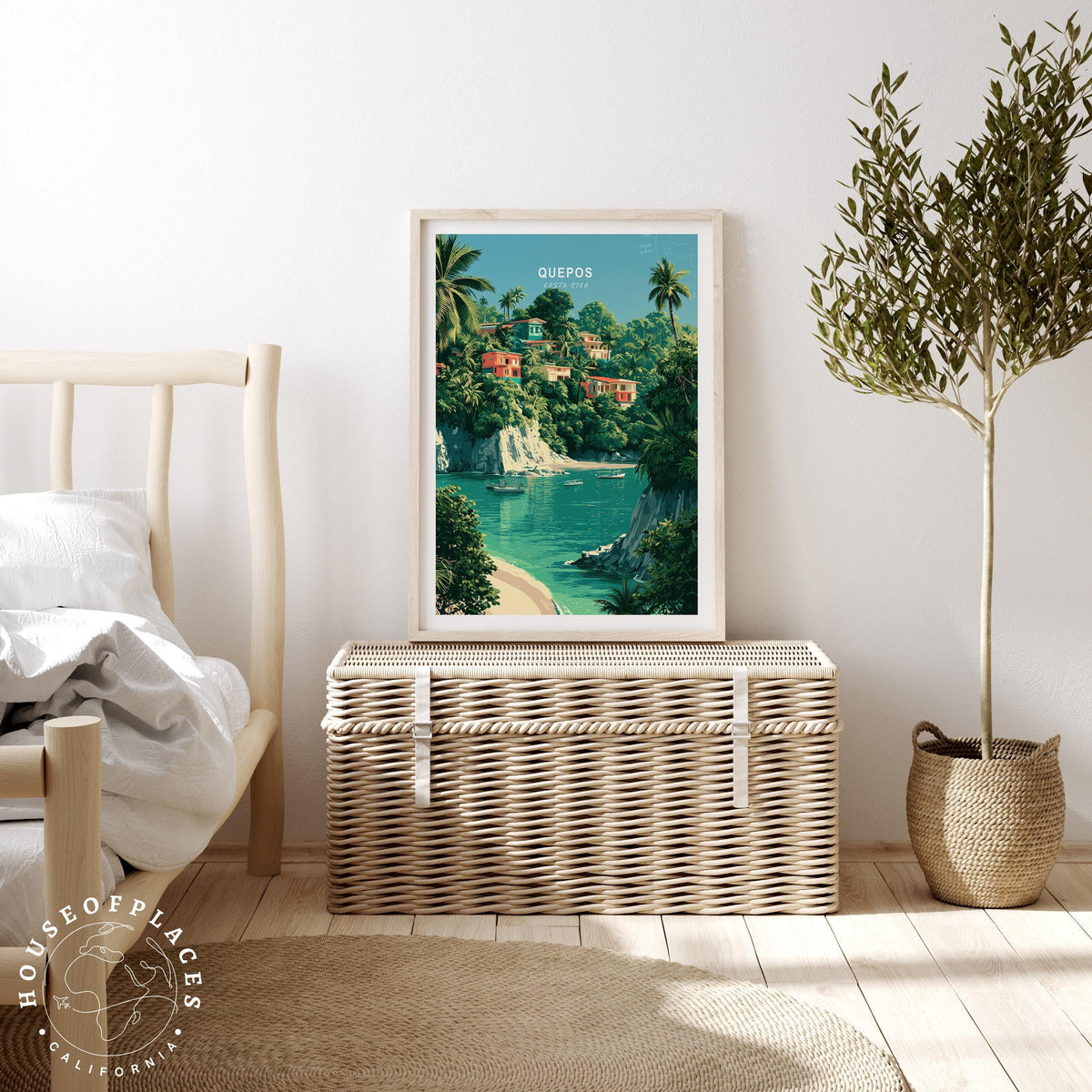 Quepos Costa Rica Beach travel poster – view 3