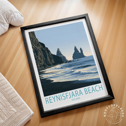 Reynisfjara Beach travel poster – view 2