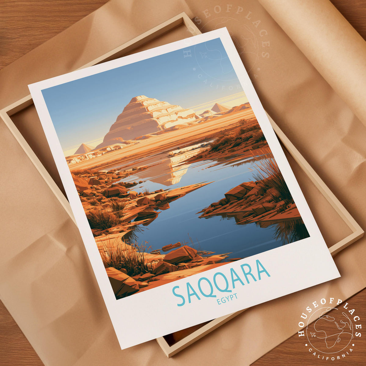 Saqqara travel poster – view 4