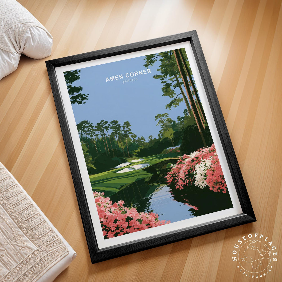 Amen Corner Augusta travel poster – view 2