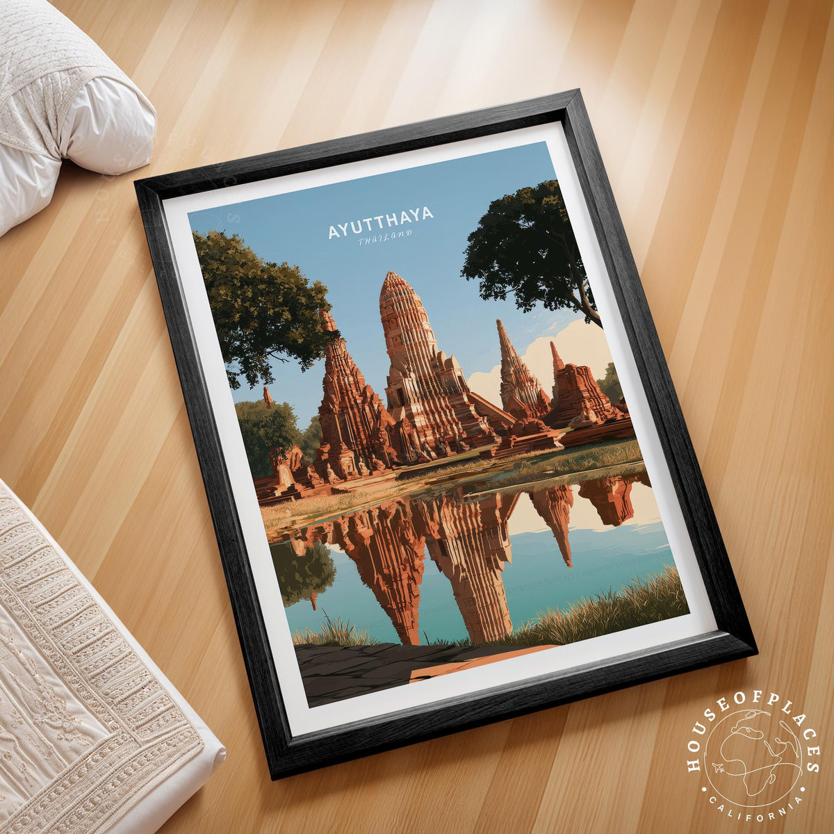 Ayutthaya travel poster – view 2