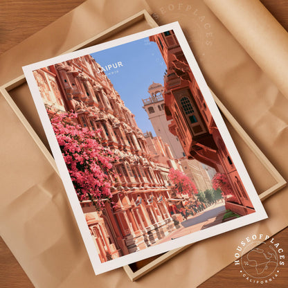 Jaipur Rajasthan travel poster – view 4