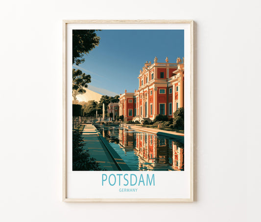 Potsdam Travel Poster – Germany Wall Art Print