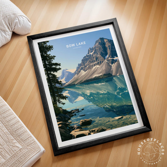 Bow Lake travel poster – view 2