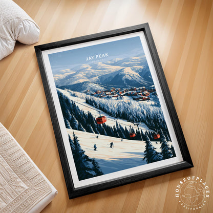Jay Peak travel poster – view 2