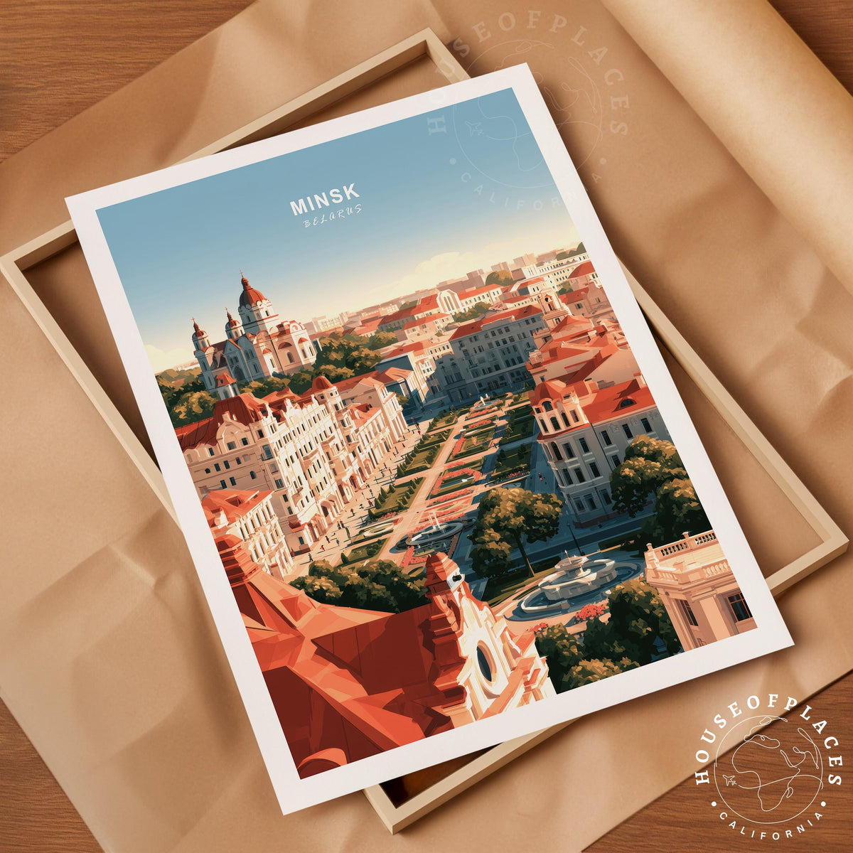 Minsk Belarus travel poster – view 4