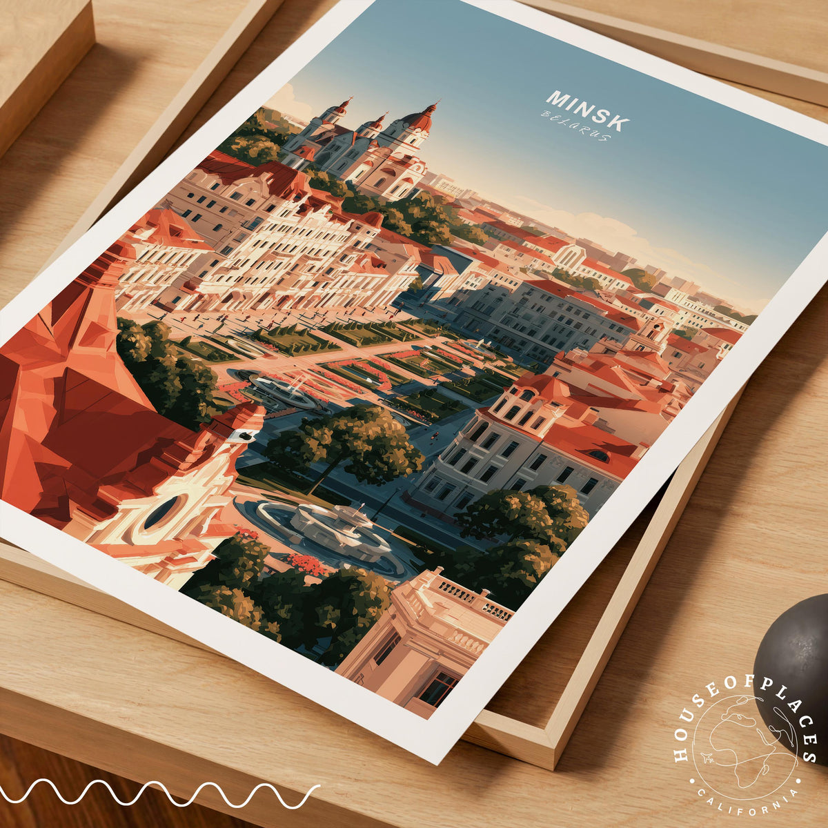 Minsk Belarus travel poster – view 7